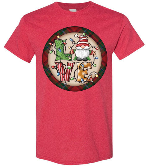 Love Christmas Holiday Tee Shirt Top T-Shirt