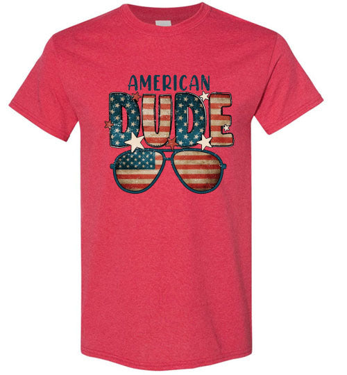 American Dude Patriotic American Tee Shirt Top 32895