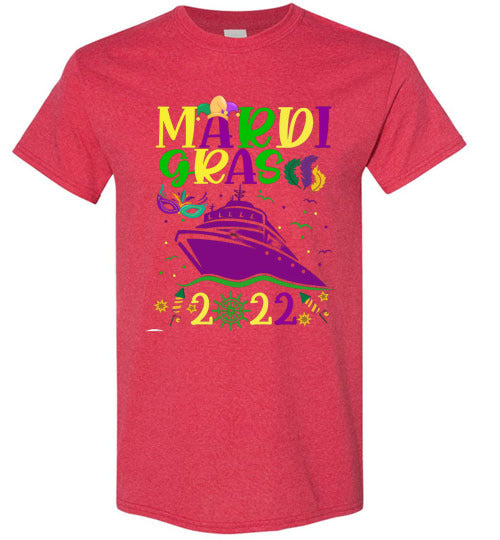 Mardi Gras 2022 Cruise Graphic Tee Shirt Top