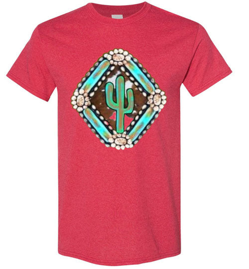 Southwestern Cactus Tee Shirt Graphic Top T-shirt