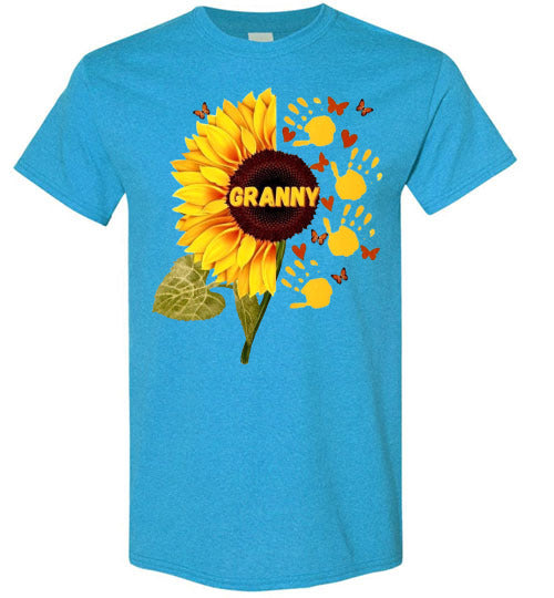 Granny Sunflower Graphic Tee Shirt Top
