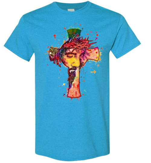 Christian Cross Jesus Tee Shirt Top T-Shirt