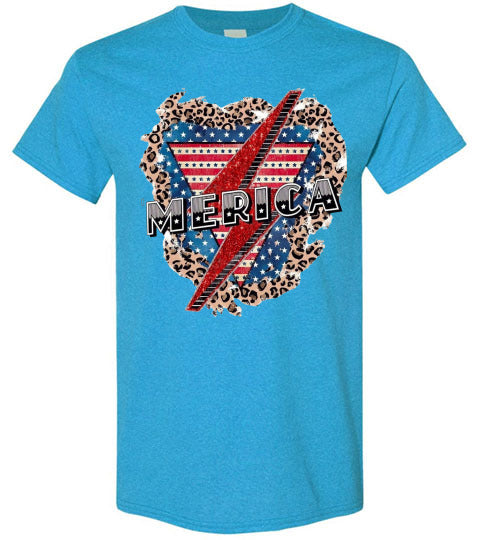 'Merica Patriotic USA America Graphic Tee Shirt Top