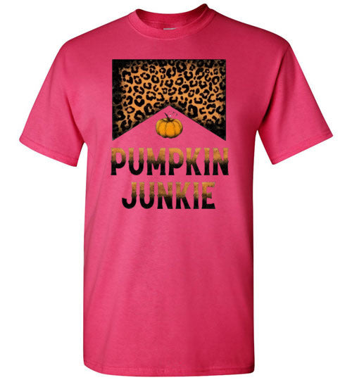 Pumpkin Junkie Graphic Fall Tee shirt Top