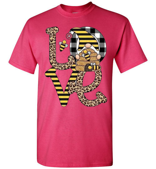 Love Bee Hive Tee Shirt Top T-Shirt