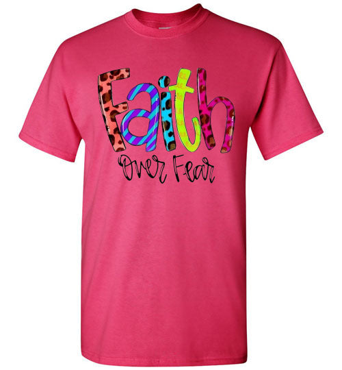 Faith Over Fear Christian Tee Shirt Top T-Shirt