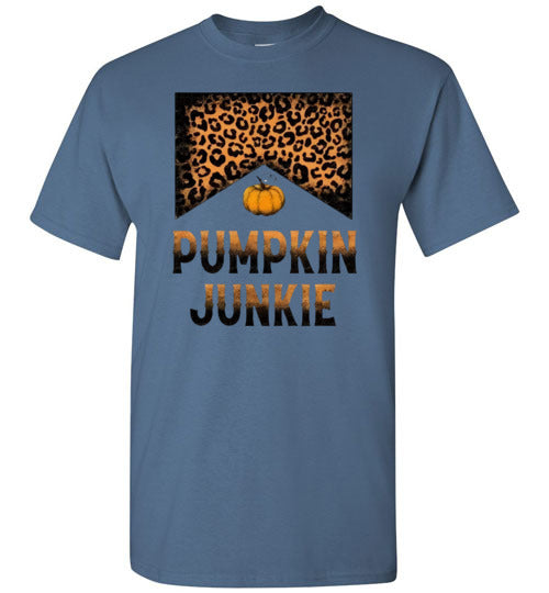 Pumpkin Junkie Graphic Fall Tee shirt Top
