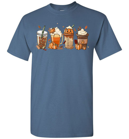 Pumpkin Spice Drink Fall Autumn Graphic Tee Shirt Top