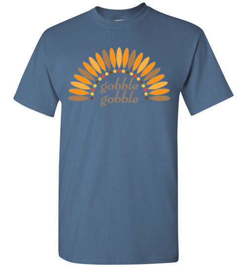 Gobble Gobble Turkey Thanksgiving Graphic Tee Shirt Top