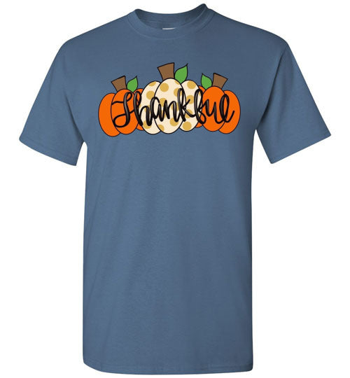 Thankful Pumpkins Graphic Tee Shirt Top