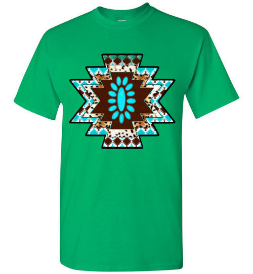 Southwestern Aztec Tee Shirt Graphic Top T-shirt