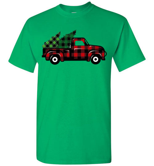 Buffalo Check Old Truck Tee Shirt Top T-Shirt