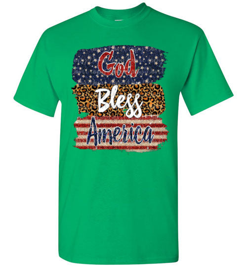 God Bless America Americana USA Tee Shirt Top