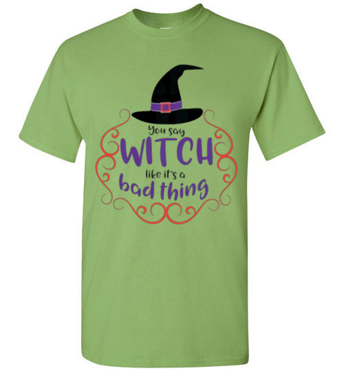 Bad Thing Witch Fall Halloween Tee Shirt Top T-shirt