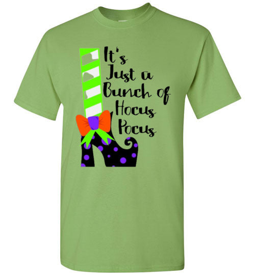 It's Just A Bunch Of Hocus Pocus Witch Halloween Graphic Tee Shirt Top