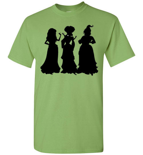 Halloween Witch Silhouette Graphic Tee Shirt Top