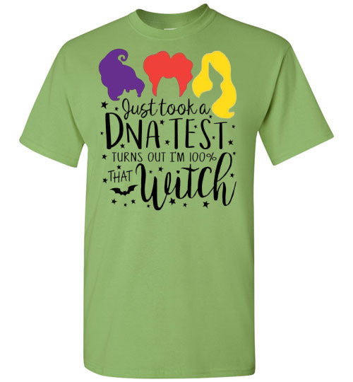 Hocus Pocus Dna Test Witch Tee Shirt Top T-Shirt