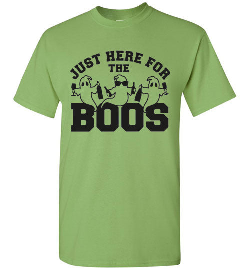 Just Here For The Boos Ghost Halloween Graphic Tee Shirt Top