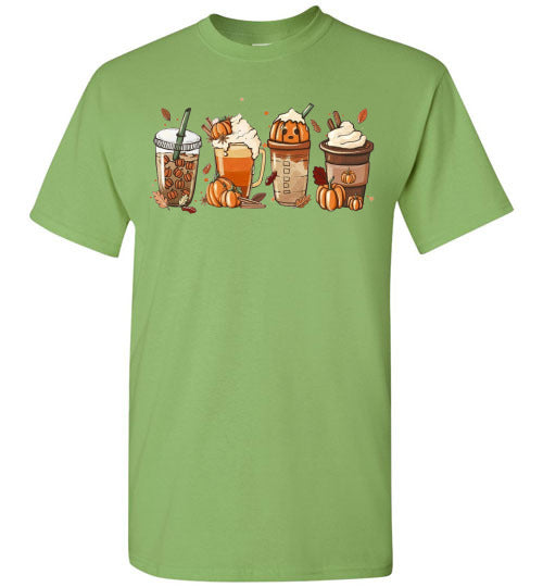 Pumpkin Spice Drink Fall Autumn Graphic Tee Shirt Top