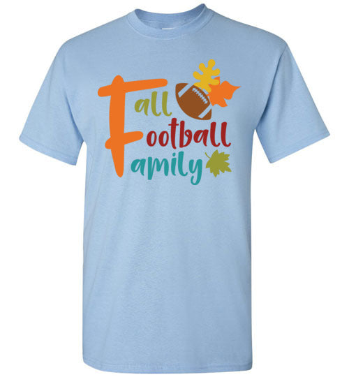 Fall Football Family Autumn Graphic Tee Shirt Top