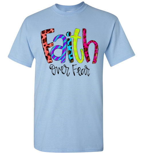 Faith Over Fear Christian Tee Shirt Top T-Shirt