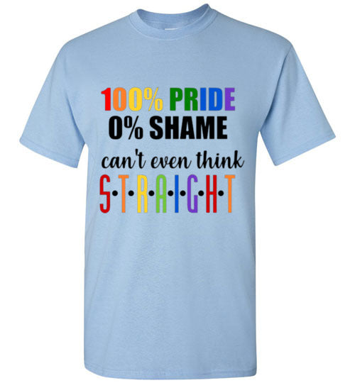 100% Pride Tee Shirt Top T-Shirt