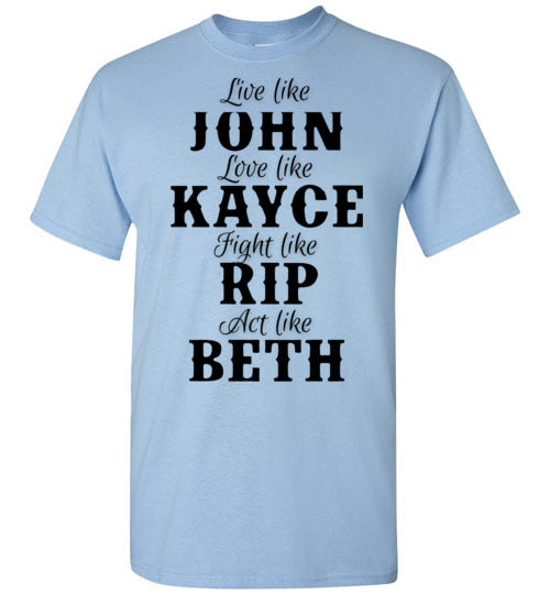 John Kayce Rip Beth Tee Shirt Graphic Top T-Shirt