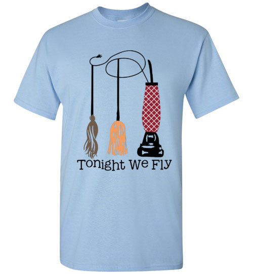 Tonight We Fly Witch Fall Halloween Tee Shirt Top