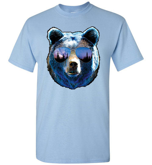 Cool Bear Mountains Graphic Tee Shirt Top