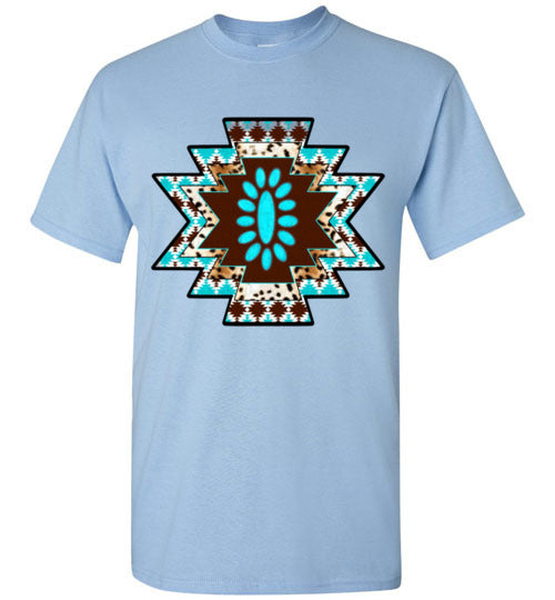 Southwestern Aztec Tee Shirt Graphic Top T-shirt