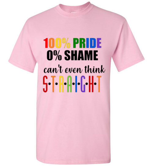 100% Pride Tee Shirt Top T-Shirt