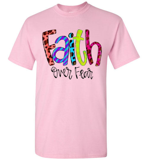 Faith Over Fear Christian Tee Shirt Top T-Shirt