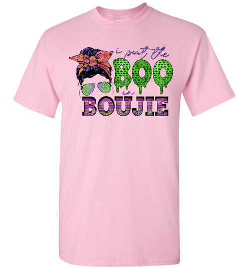 i Put The Boo In Boujie Fall Halloween Tee Shirt Top T-Shirt