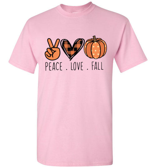 Peace Love Fall Tee Shirt Graphic Top