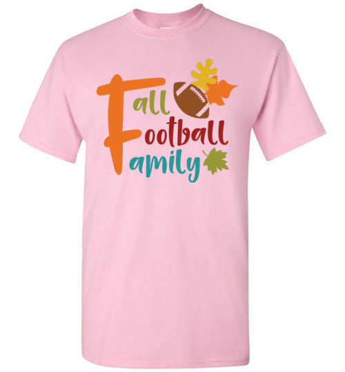 Fall Football Family Autumn Graphic Tee Shirt Top