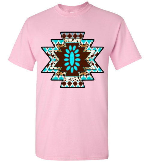 Southwestern Aztec Tee Shirt Graphic Top T-shirt