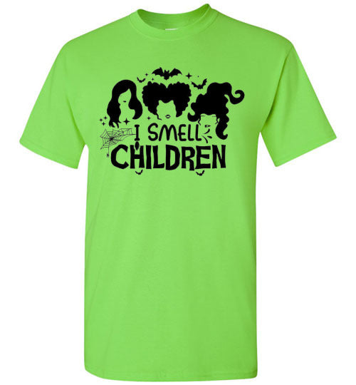 I Smell Children Halloween Witch Graphic Tee Shirt Top