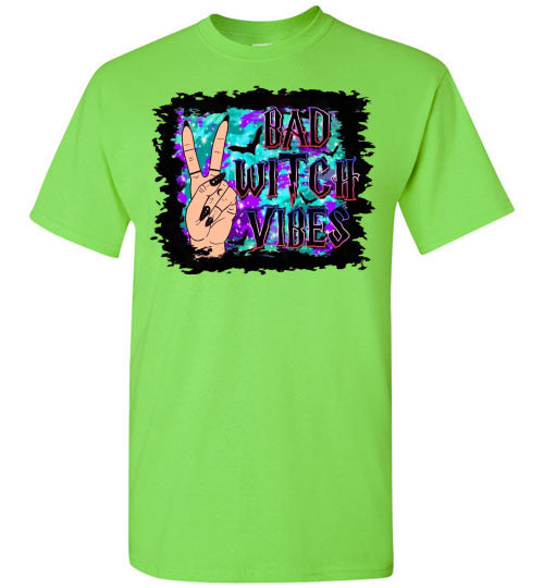 Bad Witch Vibes Halloween Tee Shirt Top T-Shirt