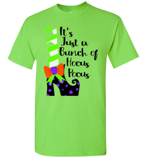 It's Just A Bunch Of Hocus Pocus Witch Halloween Graphic Tee Shirt Top