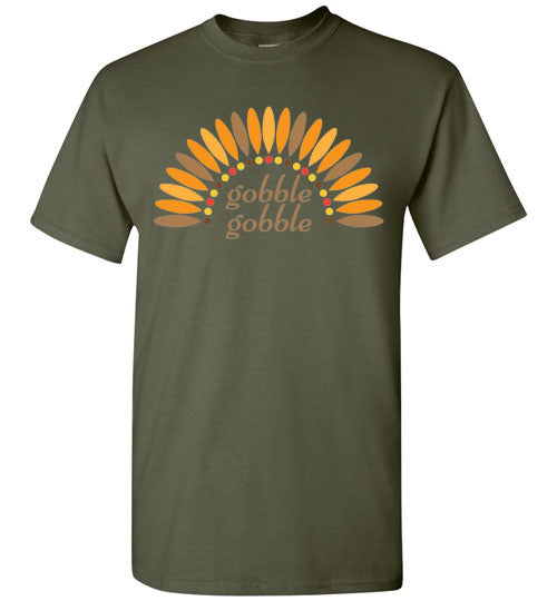 Gobble Gobble Turkey Thanksgiving Graphic Tee Shirt Top