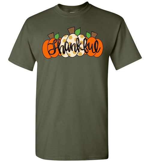 Thankful Pumpkins Graphic Tee Shirt Top