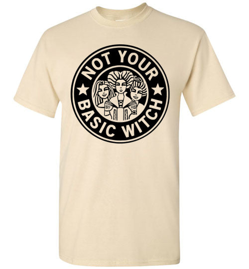 Not Your Basic Witch Halloween Graphic Tee Shirt Top