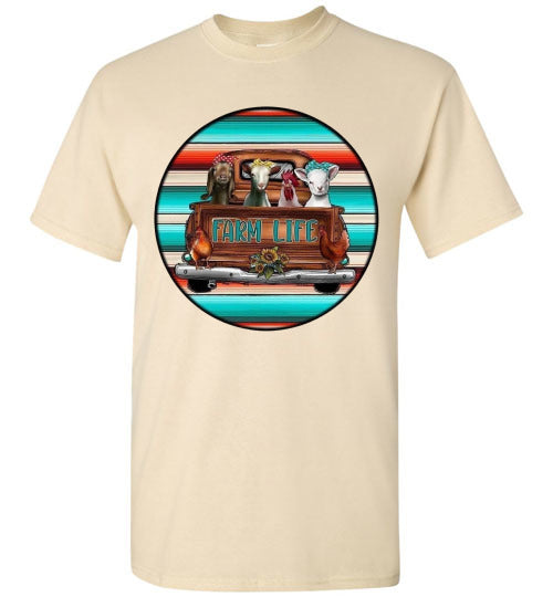 Farm Life Country Graphic Tee Shirt Top T-Shirt