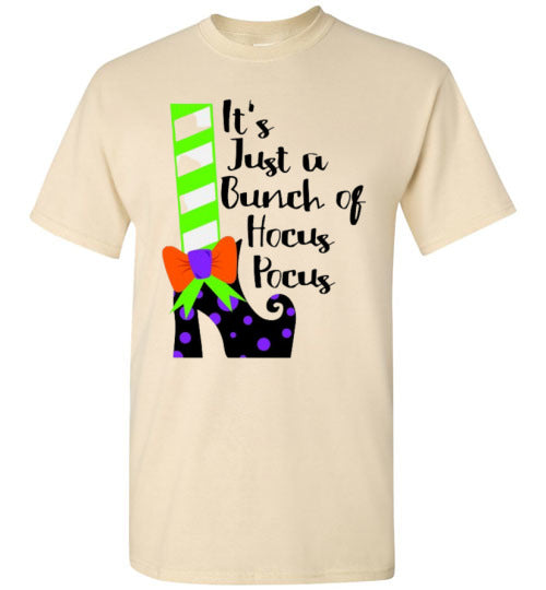 It's Just A Bunch Of Hocus Pocus Witch Halloween Graphic Tee Shirt Top