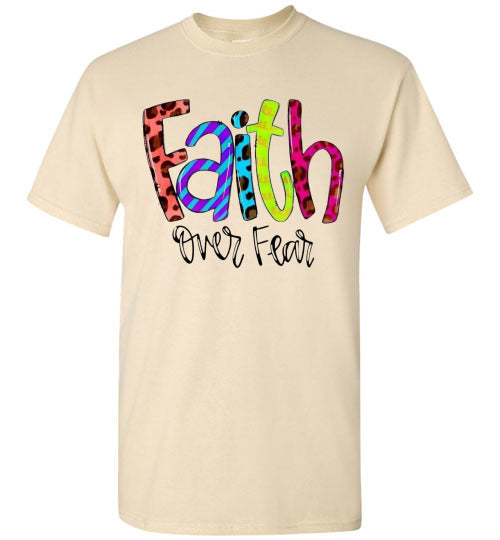 Faith Over Fear Christian Tee Shirt Top T-Shirt