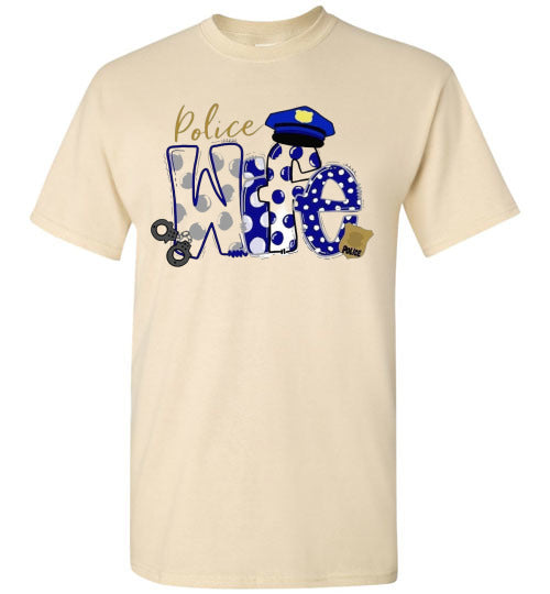 Police Wife Tee Shirt Top T-Shirt