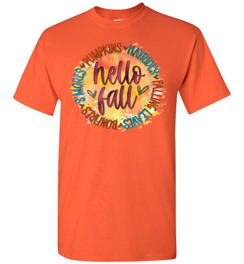 Hello Fall Tee Shirt Top T-Shirt