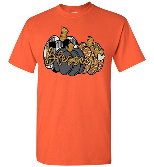 Blessed Fall Pumpkin Tee Shirt Top T-Shirt