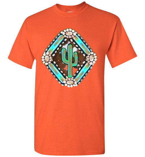 Southwestern Cactus Tee Shirt Graphic Top T-shirt