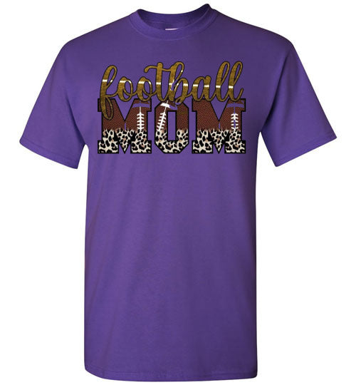 Football Mom Sports Football Graphic Tee Shirt Top